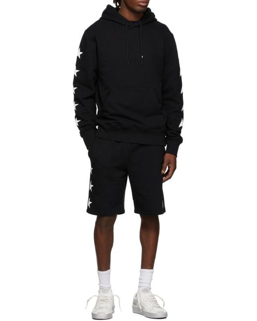 Golden Goose Deluxe Brand Black Star Printed Shorts for men