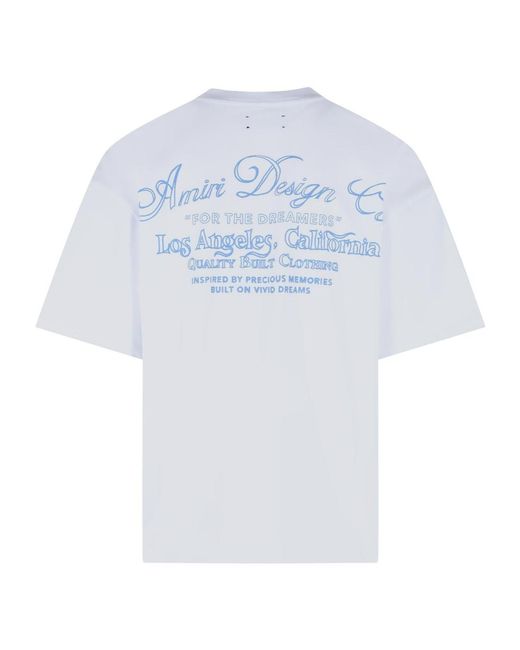 Amiri White 'Dreamers Chain' Cotton T-Shirt for men