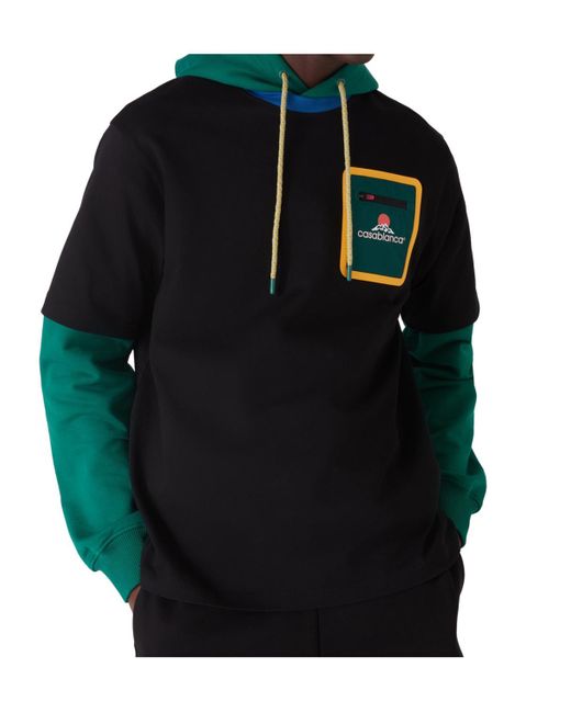 Casablanca Black Logo Crew Neck T-Shirt for men