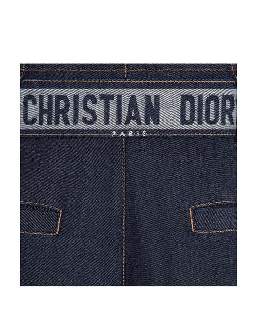 Dior Blue Multi-Pocket Denim Trousers