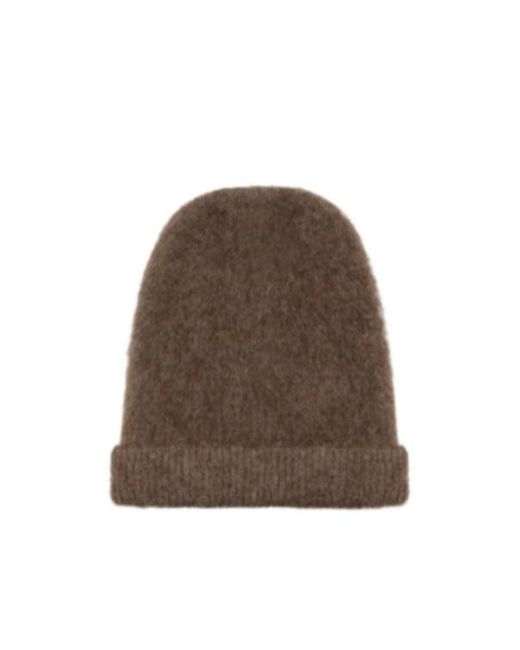 Maison Margiela Brown Brushed Beanie for men