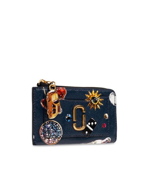 Marc Jacobs Blue The Trinket Utility Snapshot Top Zip Wallet