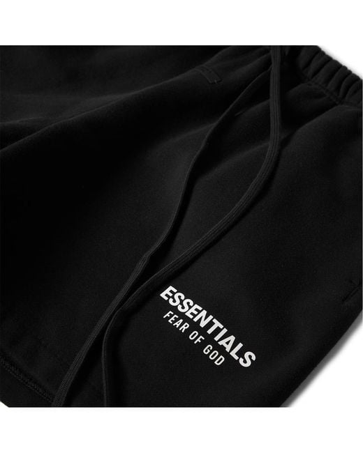Fear Of God Black Logo Drawstring Shorts for men