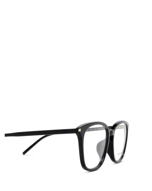Saint Laurent White Eyewear Square Frame Glasses