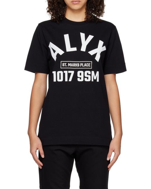 1017 ALYX 9SM Black 1017 9Sm Logo Printed Crewneck T-Shirt for men