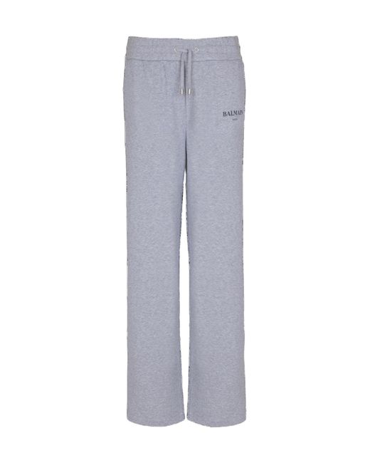 Balmain Gray Jersey Joggers