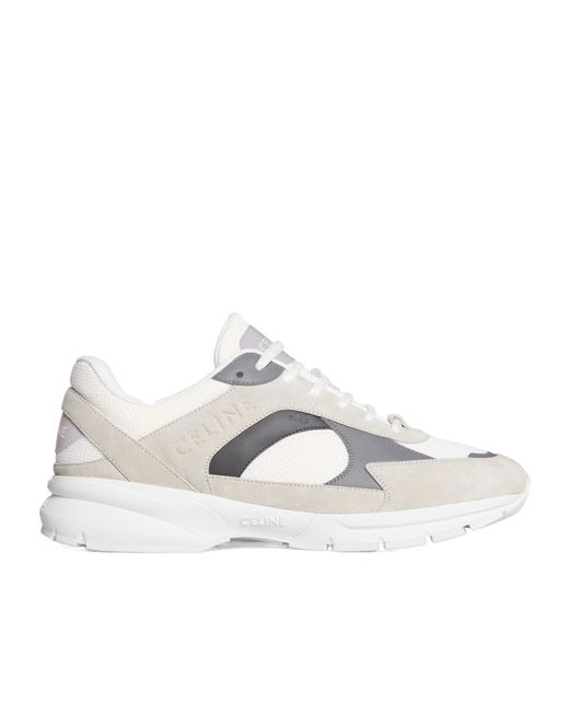 Céline White Runner Cr-03 Low Lace-Up Sneaker for men