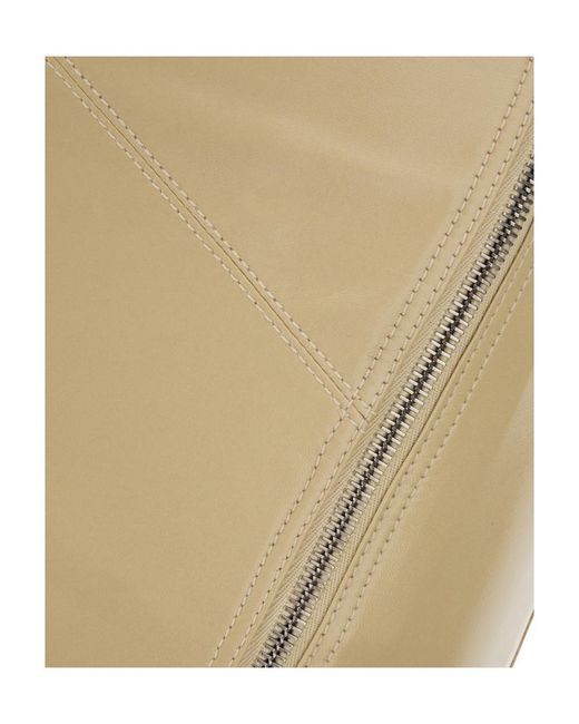 Isabel Marant Natural Zip-Up Leather Skirt