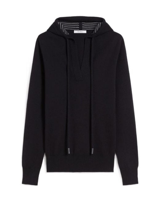 Max Mara Blue Hooded Pullover