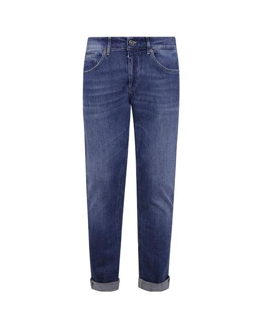 Dondup Blue Low-Rise Skinny Jeans for men