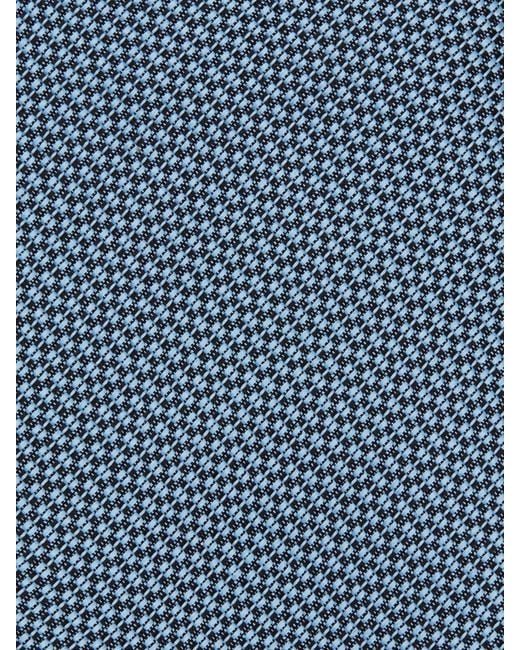 Zegna Blue Jacquard Pattern Tie for men