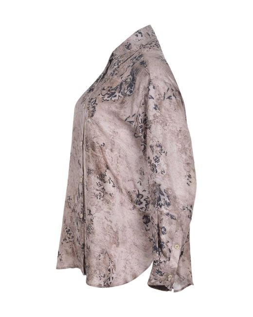 Alysi Multicolor Floral-Print Buttoned Shirt