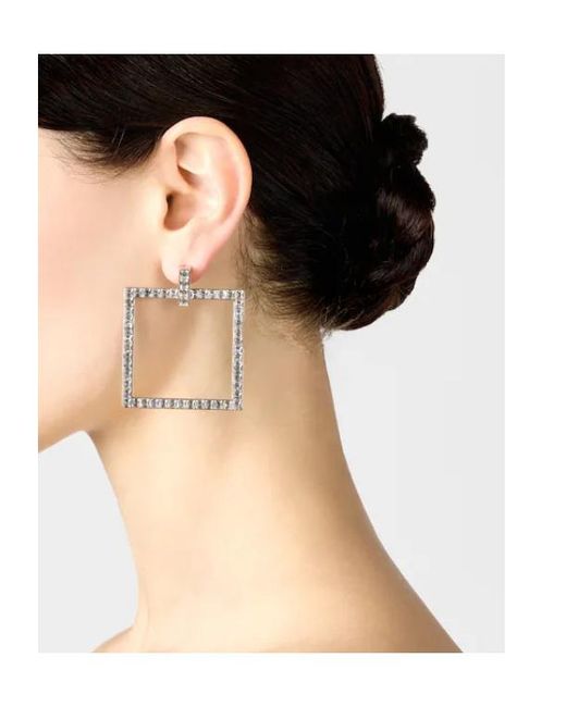 Roger Vivier White Trompette Earrings