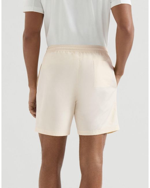 Brunello Cucinelli White Swim Shorts for men