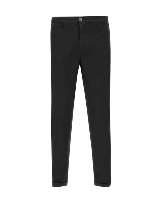 Re-hash Black Mucha Slim-Fit Chinos for men