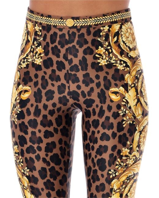 Versace Multicolor Pattern Leggings