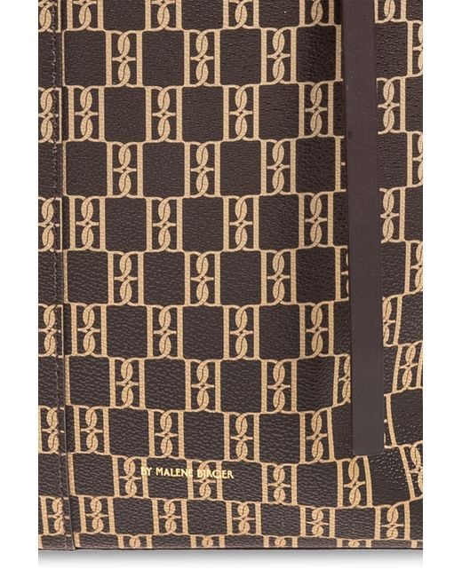 By Malene Birger Brown Abi Monogram Tote Bag