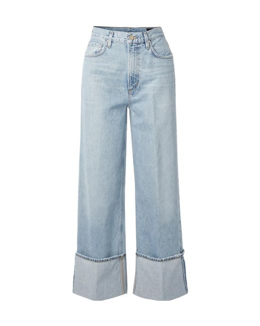 Goldsign Blue Vintage High-Waisted Wide-Leg Jeans