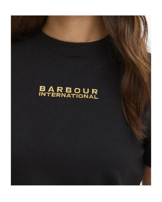 Barbour Black Logo Crew Neck T-Shirt