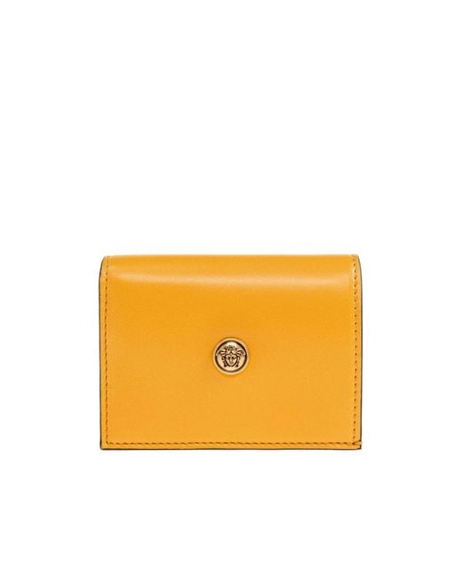 Versace Orange Leather Wallet