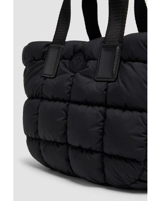 Moncler Black Logo Patch Mini Caradoc Tote Bag