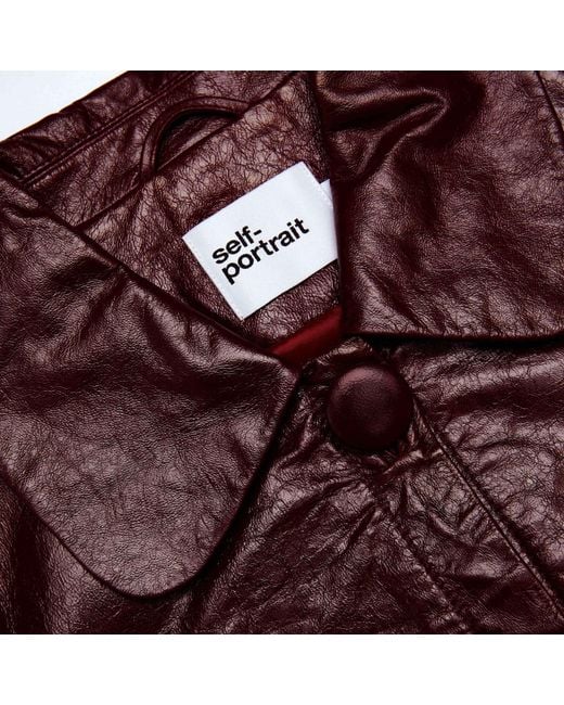 Self-Portrait Red Cropped Jacket