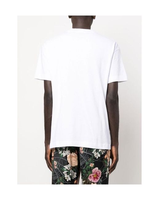 Palm Angels White Sunday Logo-Print T-Shirt for men