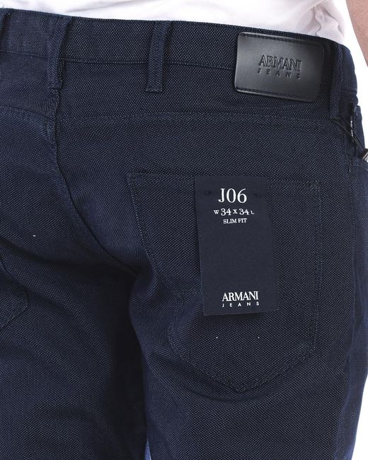 Armani Jeans Blue Logo Jeans for men