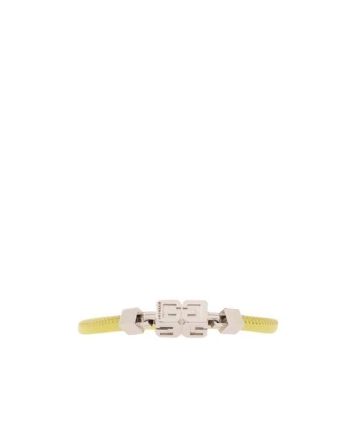 Givenchy White Logo Bracelet for men