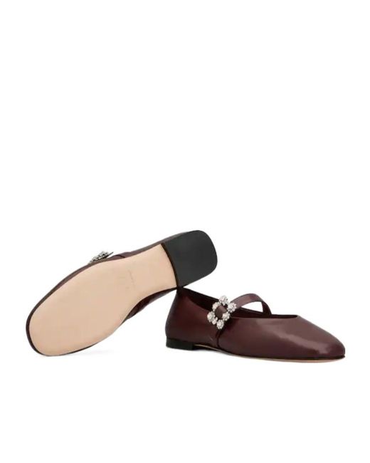 Roger Vivier Brown Efflorescence Mary Jane Shoes