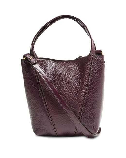 Chloé Purple Spin Grain Leather Tote Bag