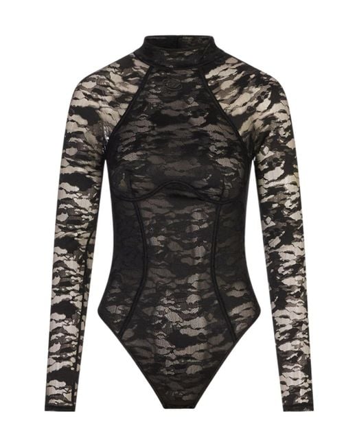 DIESEL Black Long-Sleeve Bodysuit