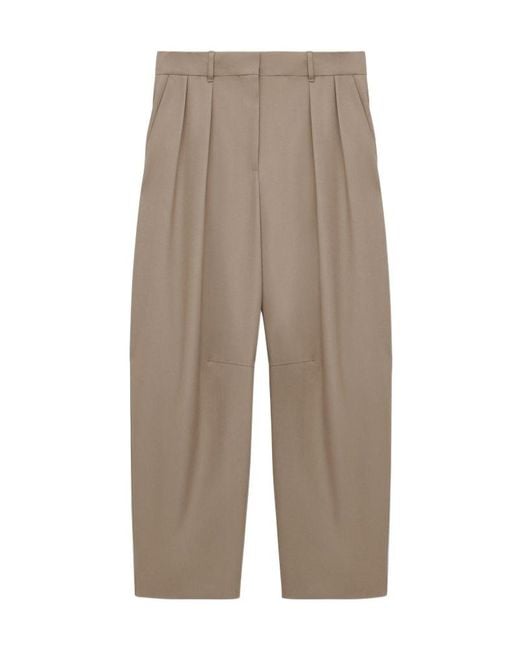 Loewe Gray Pleated Casual Pants