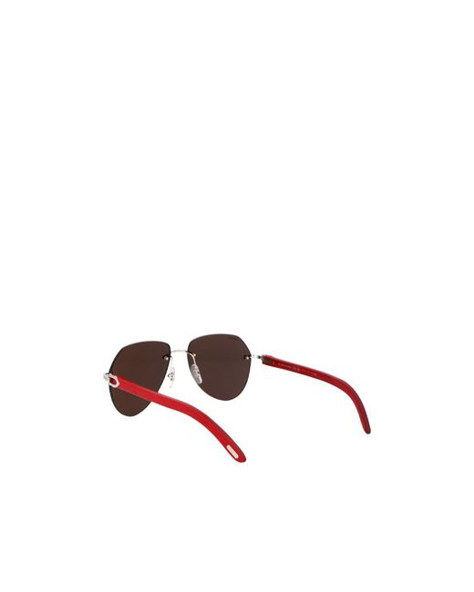 Cartier Multicolor Aviator Frame Sunglasses for men