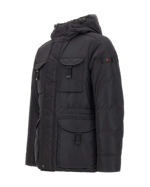 Peuterey Black Long-Sleeved Down Jacket for men