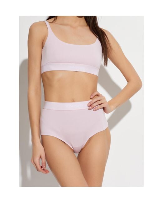Tom Ford Pink Logo Bra