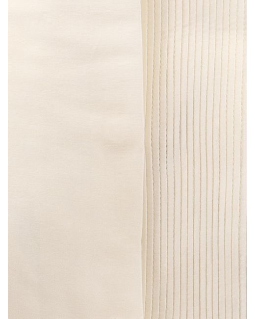 Boss White Bisina Pleated Shirt