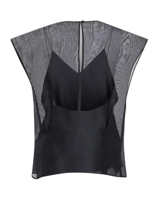 Khaite Gray Layered Top