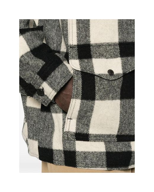 Filson Black Plaid Jacket for men