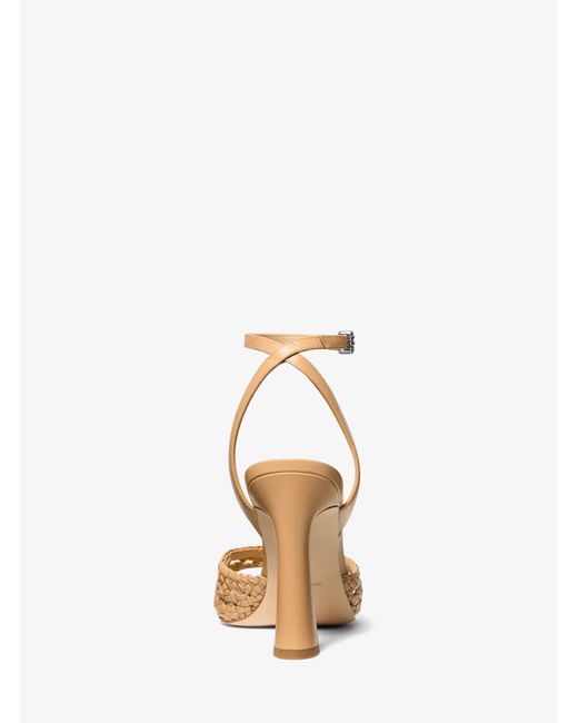 Michael Kors Metallic Rosie Woven Sandals
