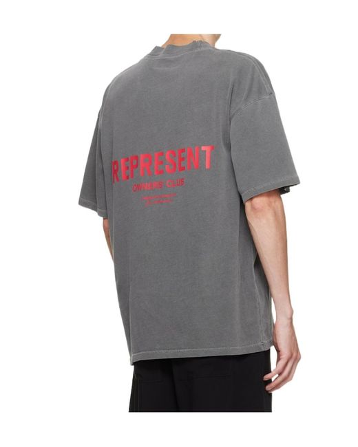 Represent Gray Owners Club T-Shirt for men