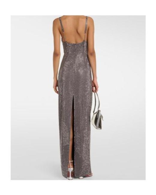 Area Multicolor Crystal-Embellished Jersey Gown