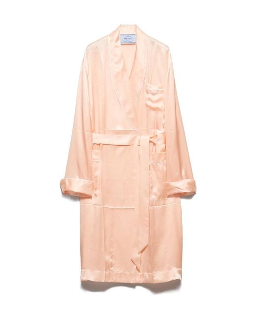 Prada Pink Silk Robe