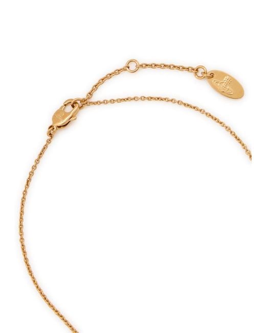 Vivienne Westwood Metallic Petra Crystal-Embellished Heart Necklace