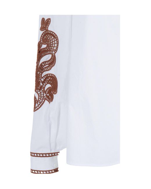 Ermanno Scervino White Long-Sleeved T-Shirt