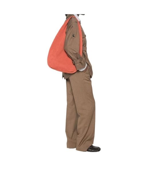 A.P.C. Red Slouchy Shoulder Bag