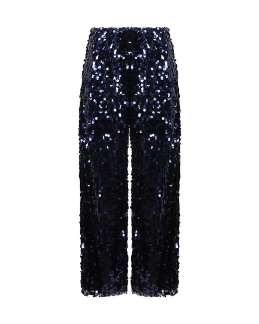 Oseree Blue Sequin Trousers
