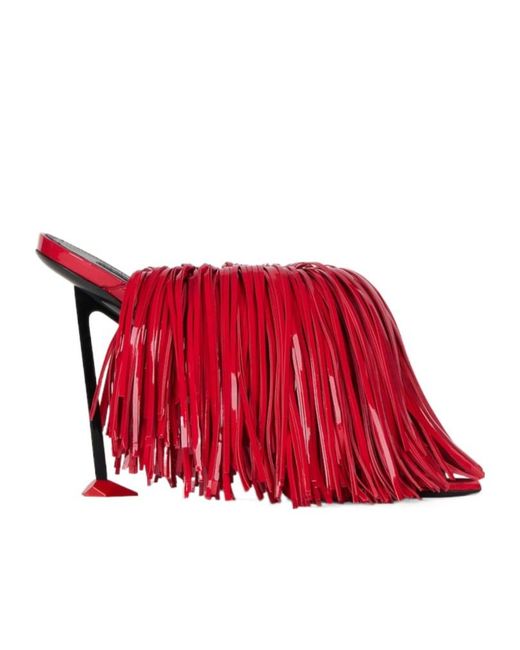 Givenchy Red Boudoir Heeled Mules