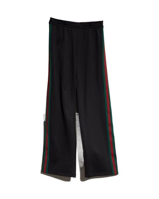 Gucci Black Web Leisure Pants