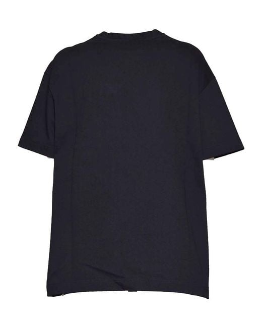Jil Sander Blue Snake Pocket Printed T-Shirt